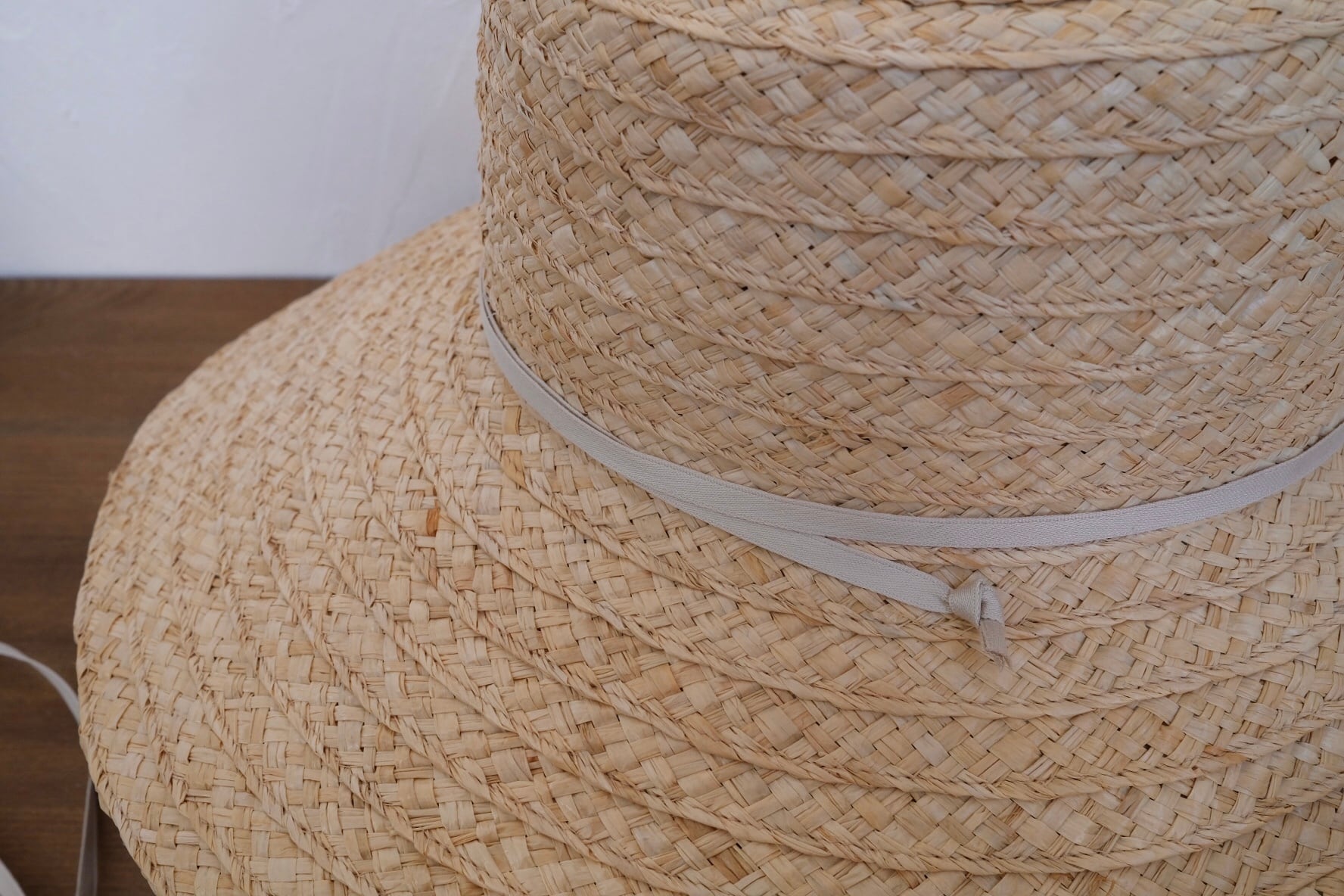 bocodeco Raffia Long 麦わら ボコデコWide 麦わら帽子 bocodeco