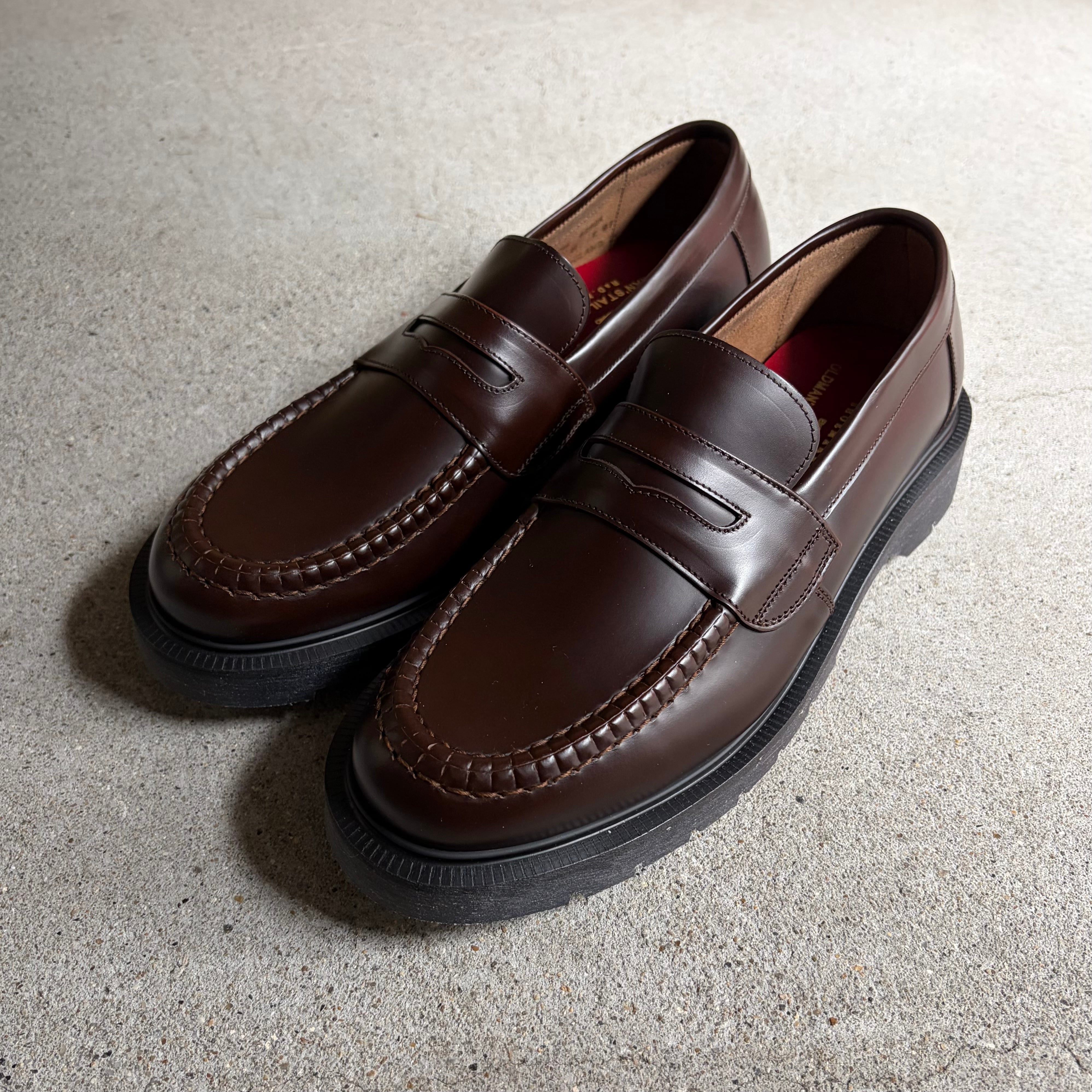Loake×OLDMANSTAILOR/ローク×オールドマンズテーラー Coin Loafer /コインローファー ESPRESSO POLISHED LEATHER #OM628DK / Brown Size 6