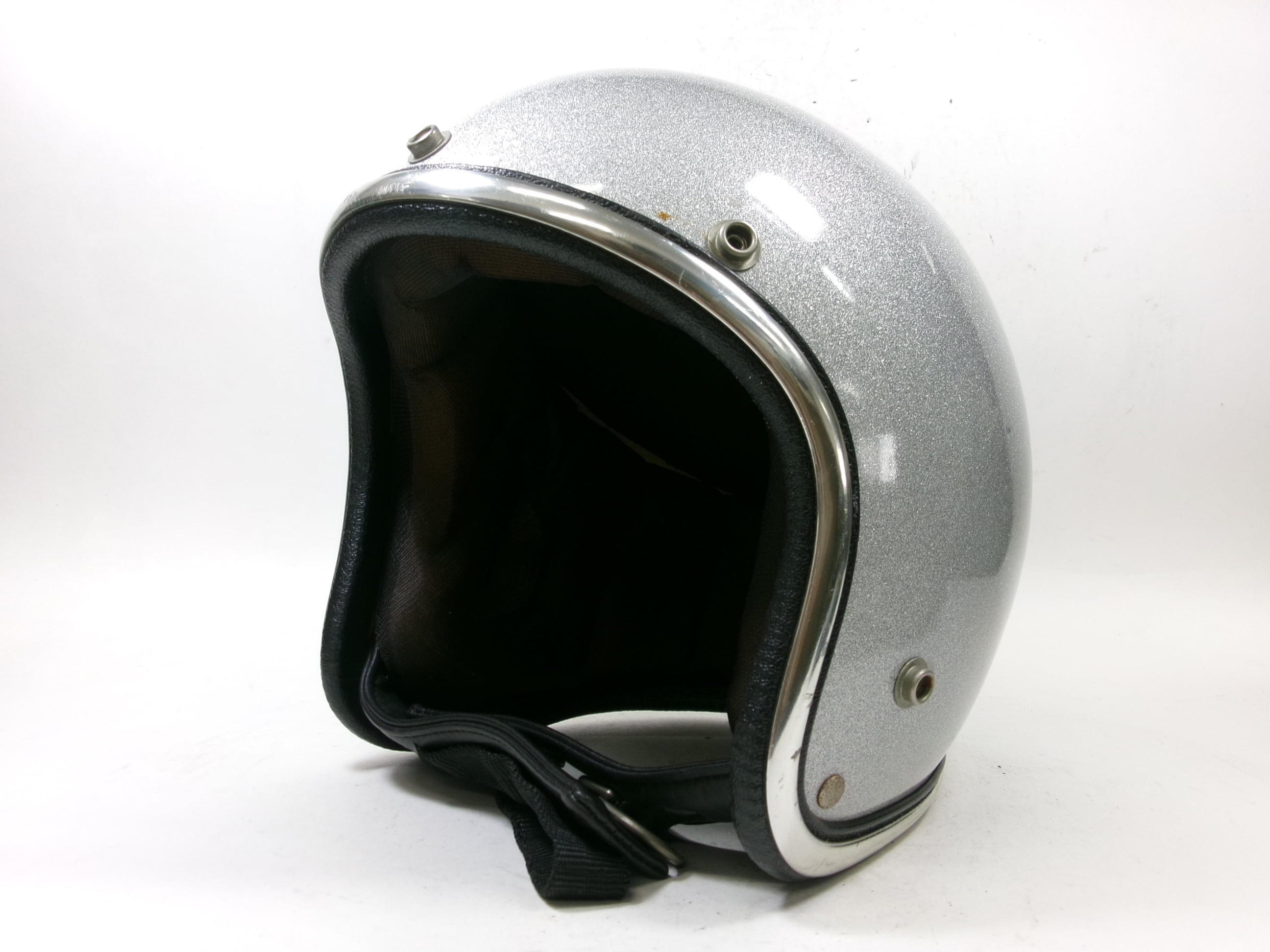 最初期! 70s BELL R-T ジェットヘルメット 赤 7 3/8 目深加工済み M
