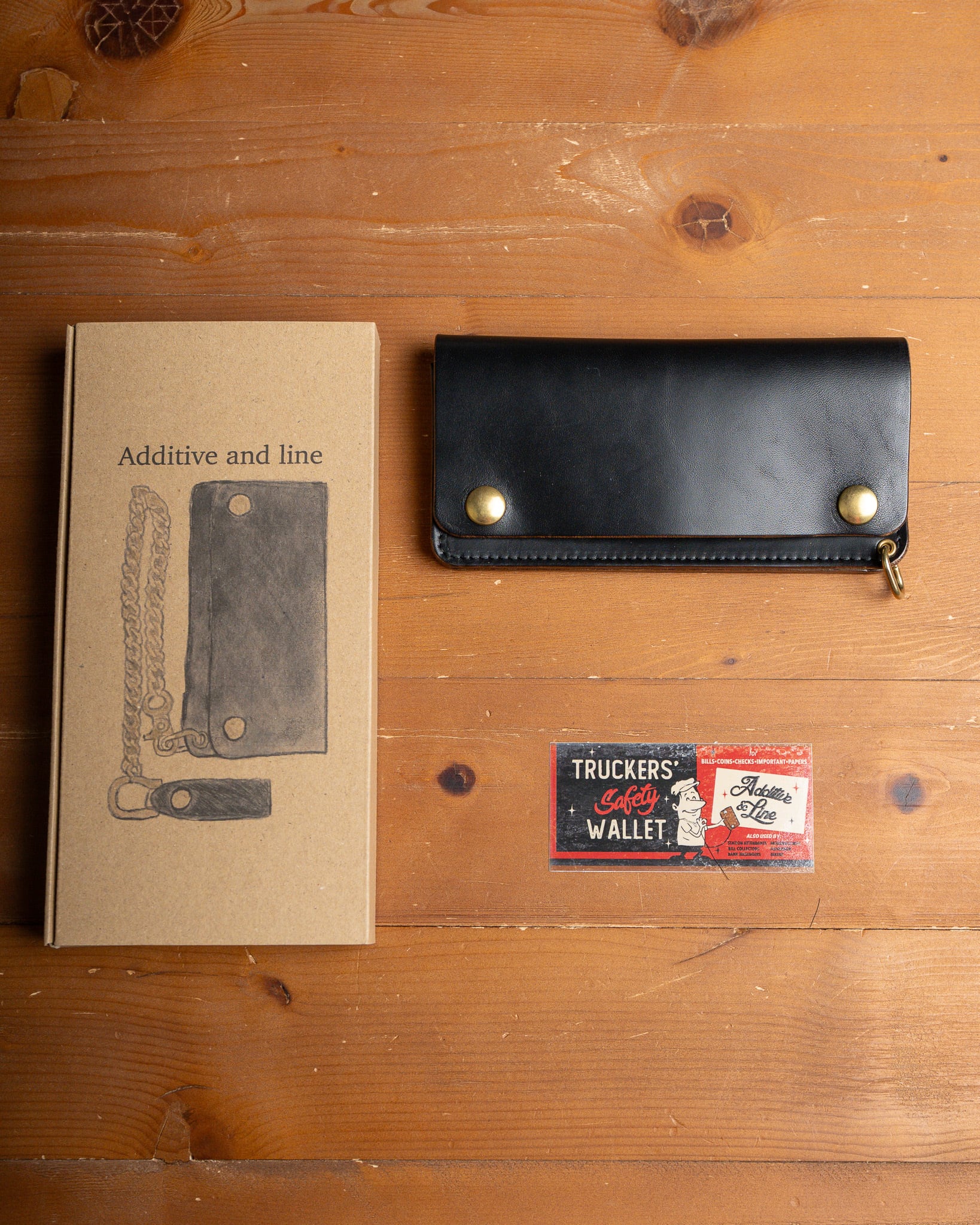 Additive and Line】Tracker Wallet TW-004 Maryam Horse Butt 3層