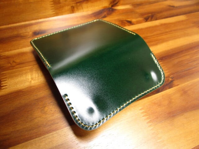 カードも入る コインケース レーデルオガワ コードバン グリーン