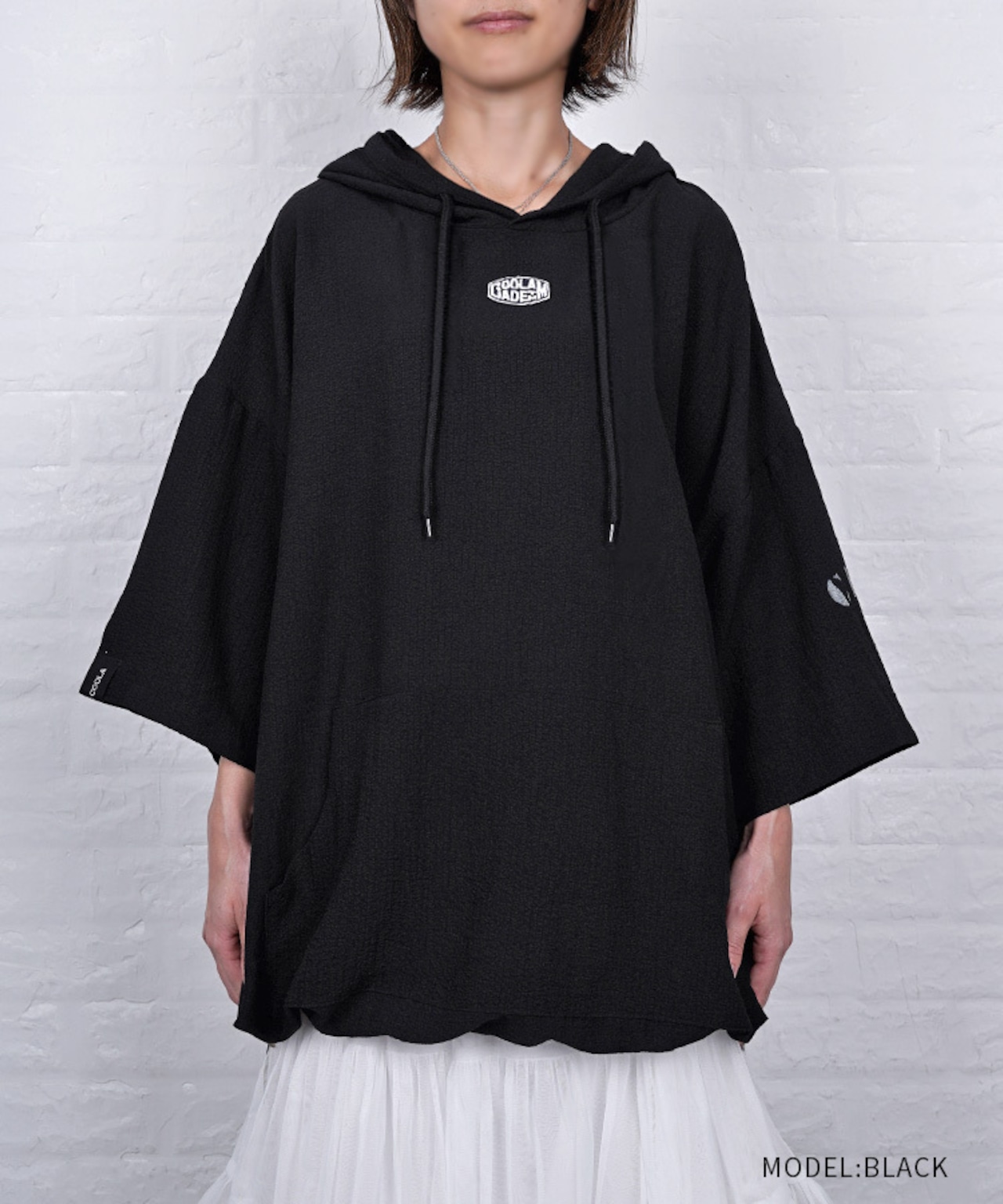【直営限定ITEM】ソフトシアサッカーフーディー (BLACK) CQ-49002H
