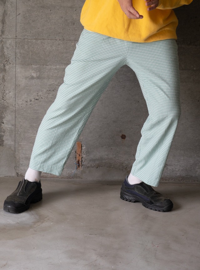 "Draper's & Damon's" 1980s Gingham easy pants