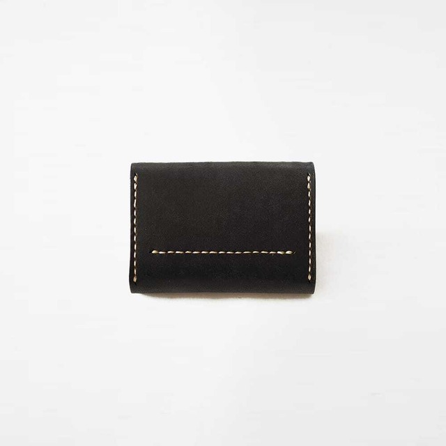【残り1点】再販なし カードがたくさん入る ミニ財布【ブラック×ブラウン】