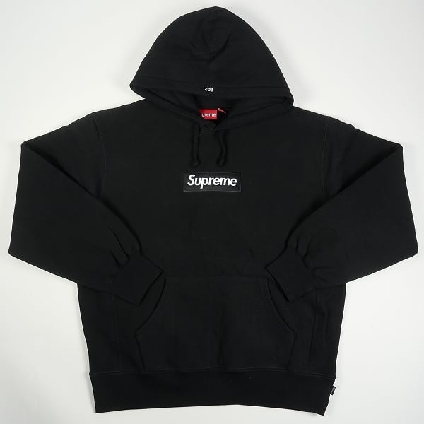 M 黒 Box Logo Hooded Sweatshirt supreme