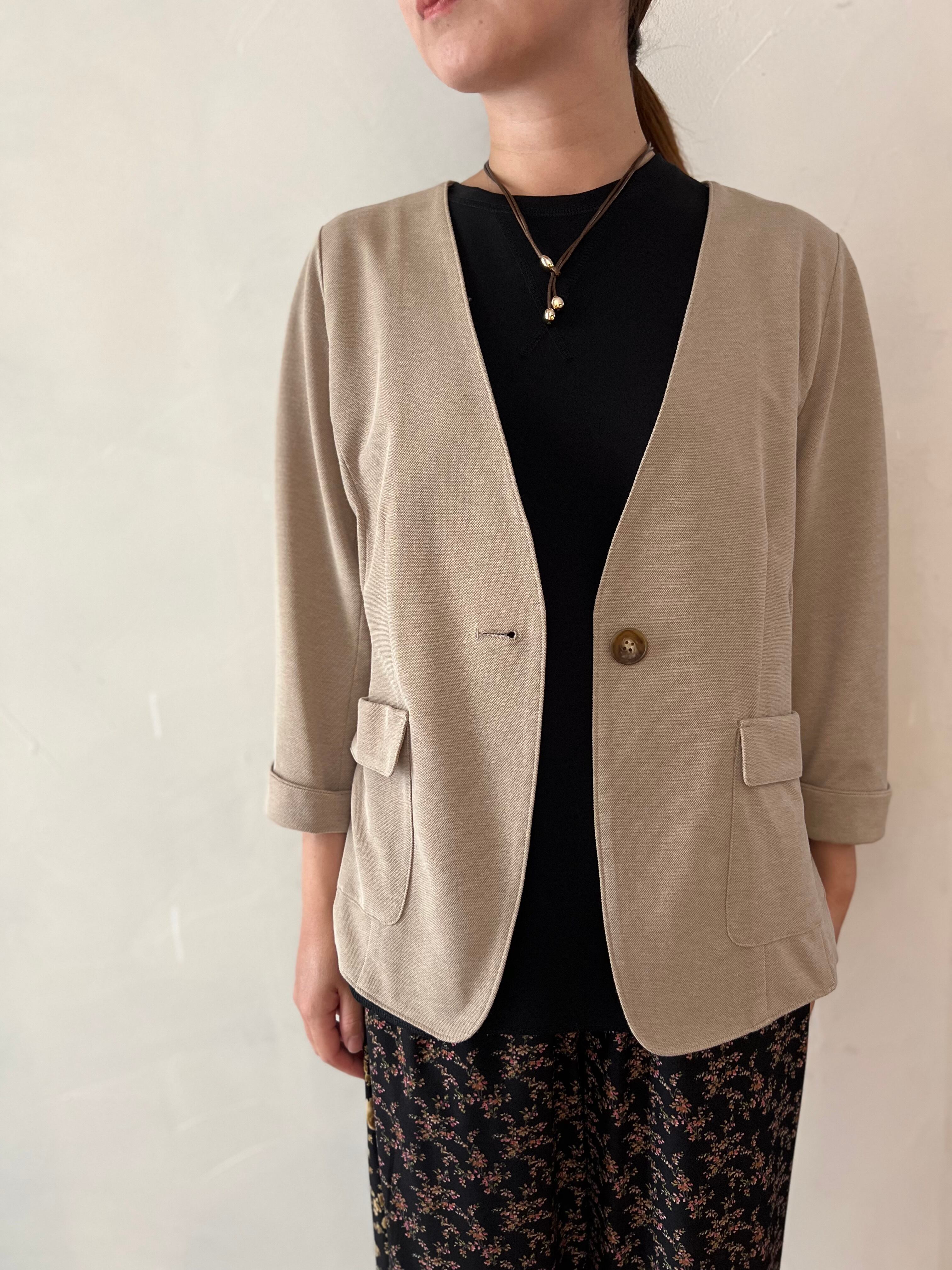 【ma couleur/ヤマトドレス】 ジョーゼットライトジャージＶガゼットタンク J-4762