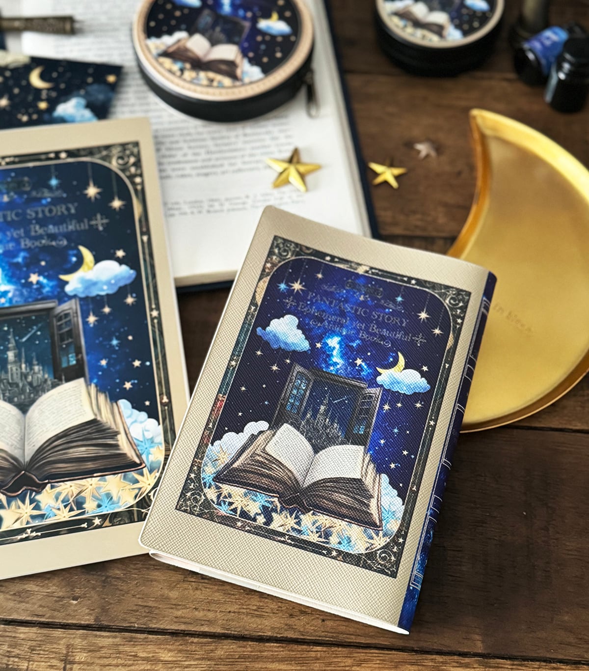 ブックカバー・手帳カバー】FANTASTIC STORY柄 ブックカバー・手帳