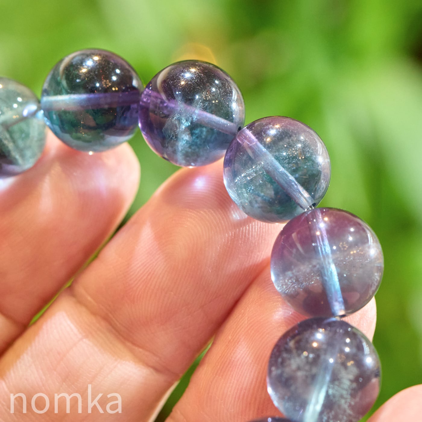 【神水浄化済み！】　バイカラーアメジストファントム　φ約12㎜前後　ブレスレット 星霜の理（ことわり）】トップクオリティ バイカラーファントム