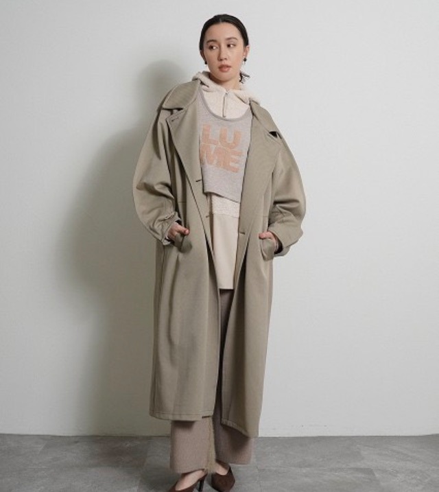 [予約販売] CYAN  TOKYO シアントーキョー　ピンスリーブBIGカルゼコート　604511 (8月下旬〜9月中旬)