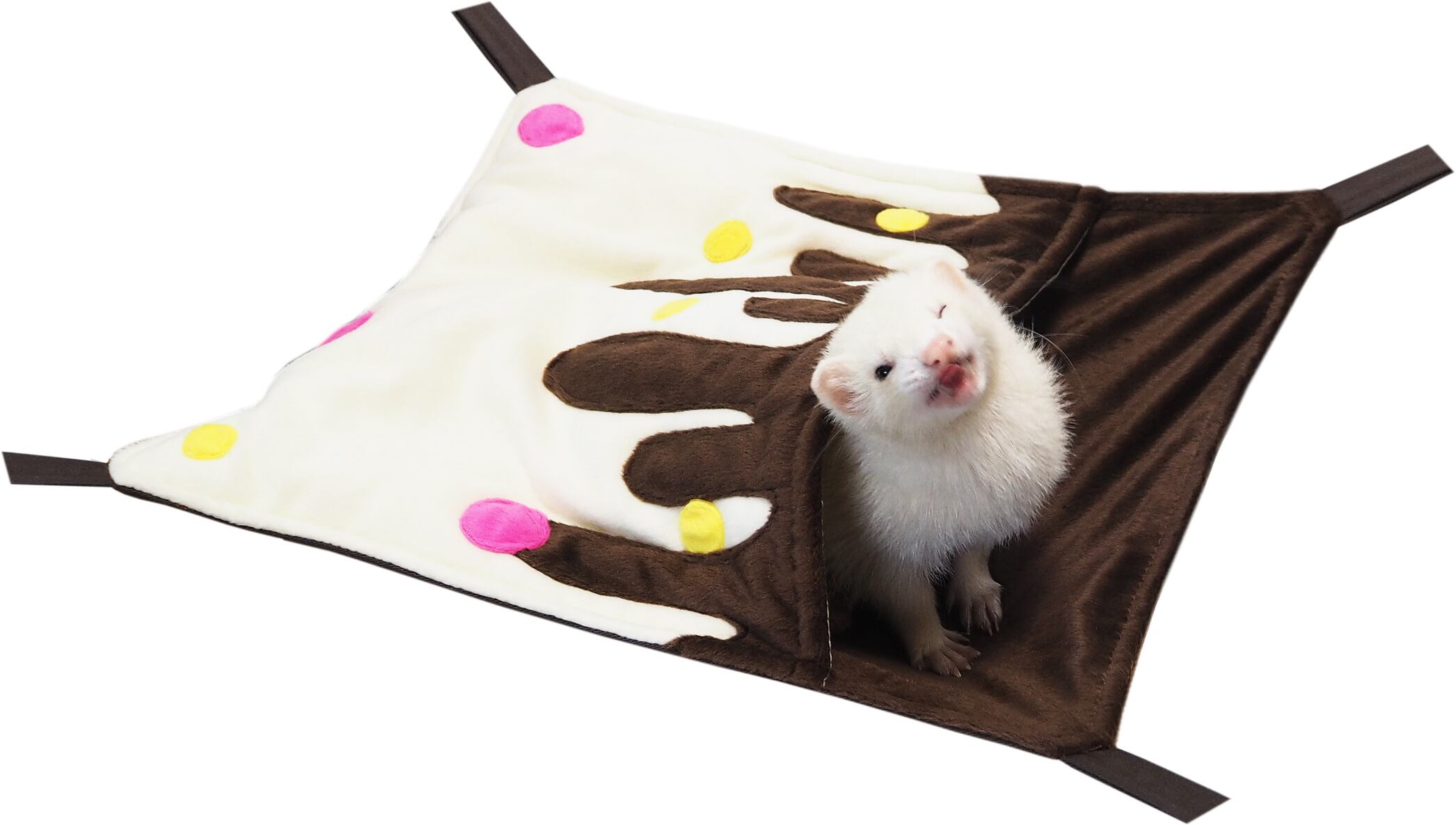 【フェレット】 スイーツハンモック ピンク/ブラウン