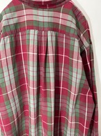 90's LANDS'END Flannel Shirt 【L】