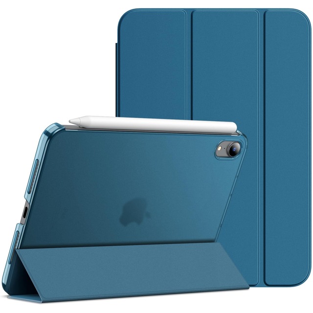 JETech iPad mini A17 Pro/第6世代 8.3インチ (2024/2021)用 ケースカバー (ティールブルー)