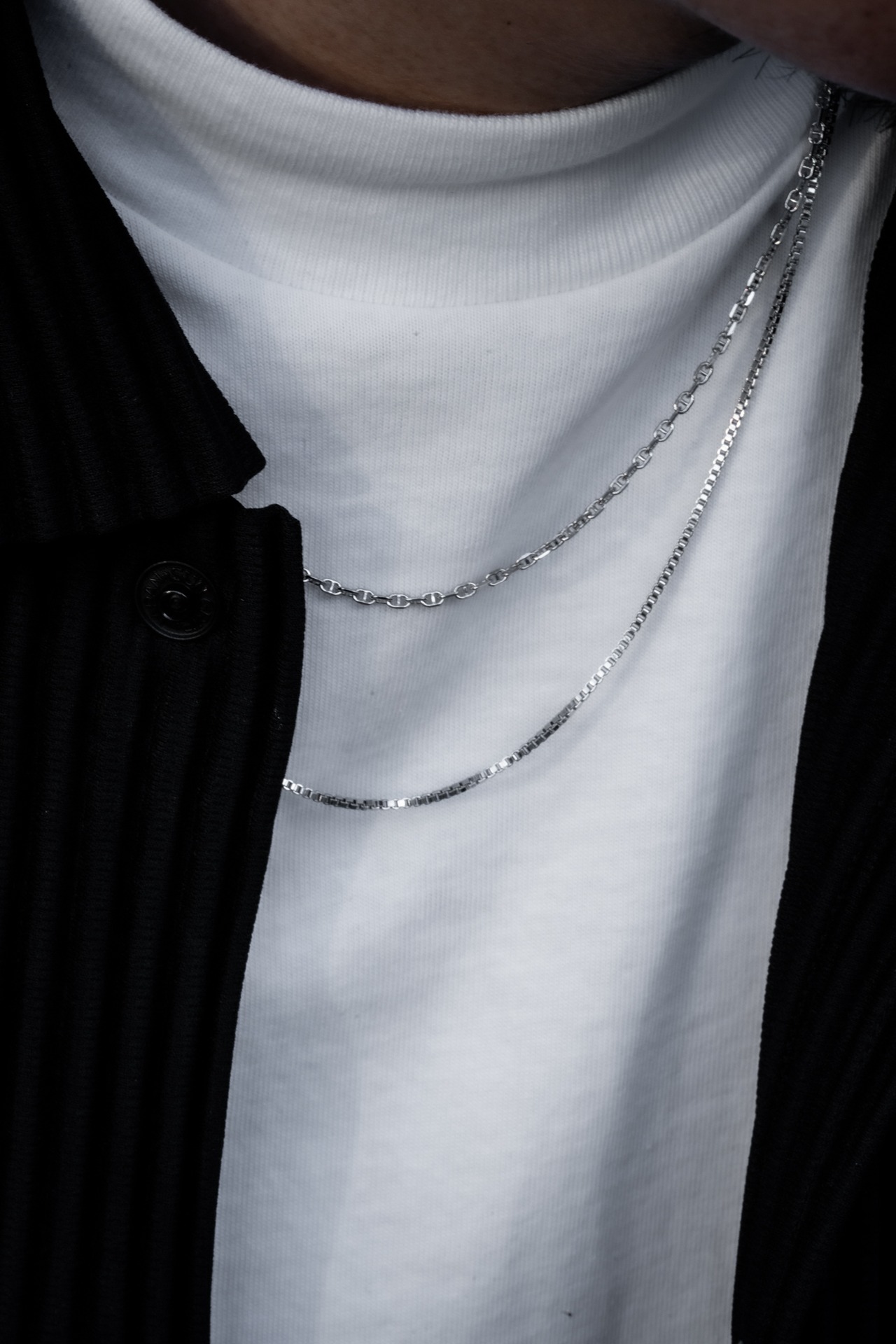 【Anchor Skin Necklace】 / SILVER