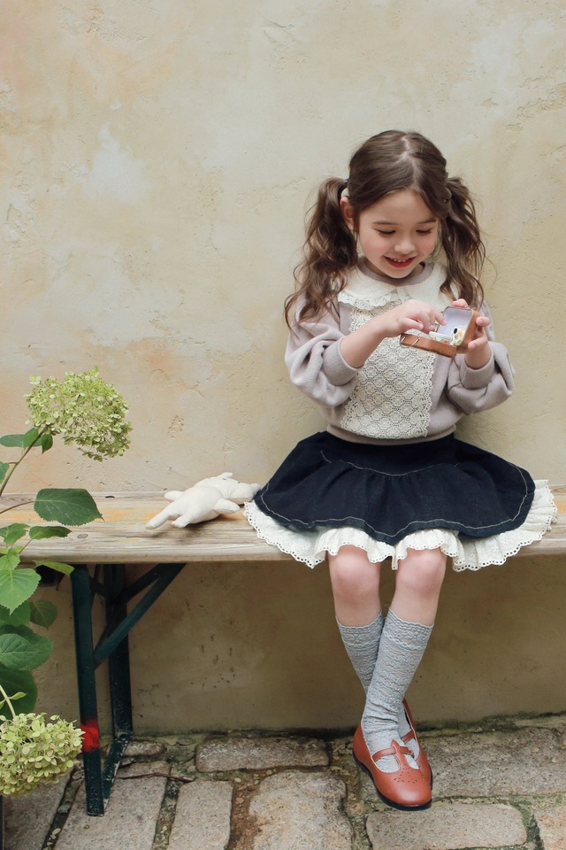 ※お洋服と同梱限定※【即納】<flo>  Florey knee socks