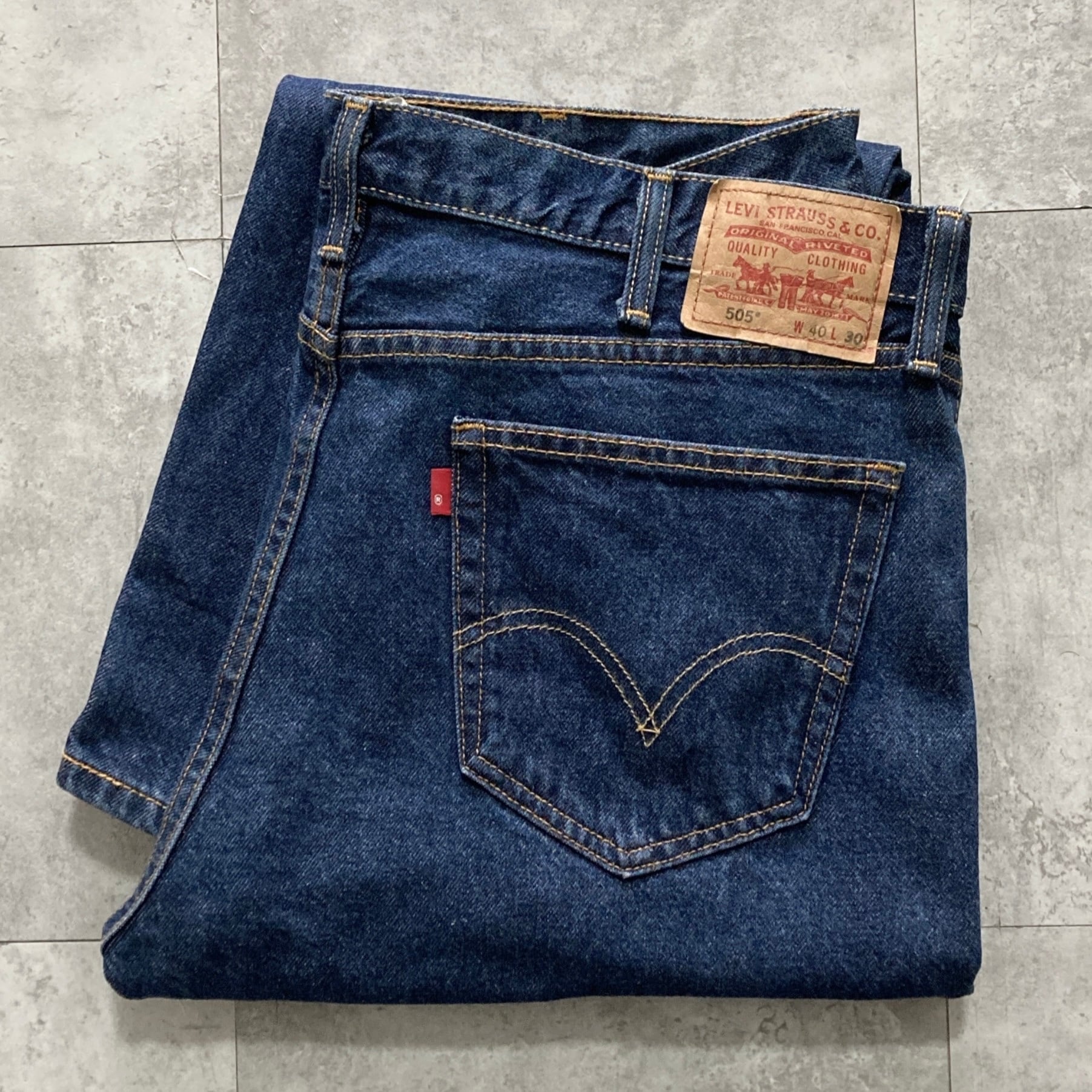 W40 L30】Levis 505 リーバイス ジッパーフライ ビッグサイズ デニム