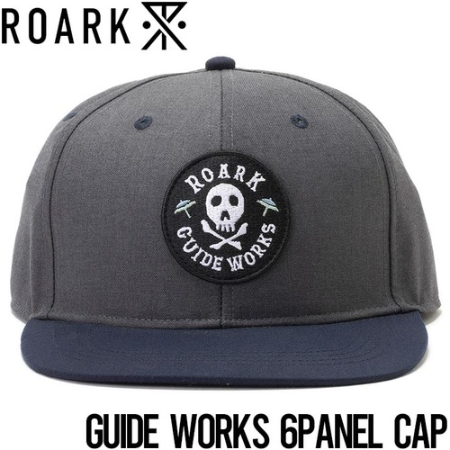 帽子 ストラップキャップ THE ROARK REVIVAL ロアークリバイバル GUIDE WORKS 6PANEL CAP RHJ1011-GRY 日本代理店正規品