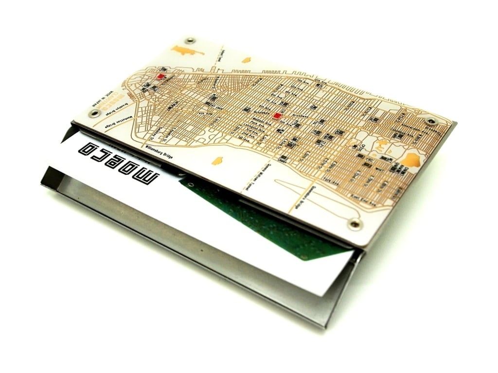 NY回路地図 名刺入れ | PCB ART moeco