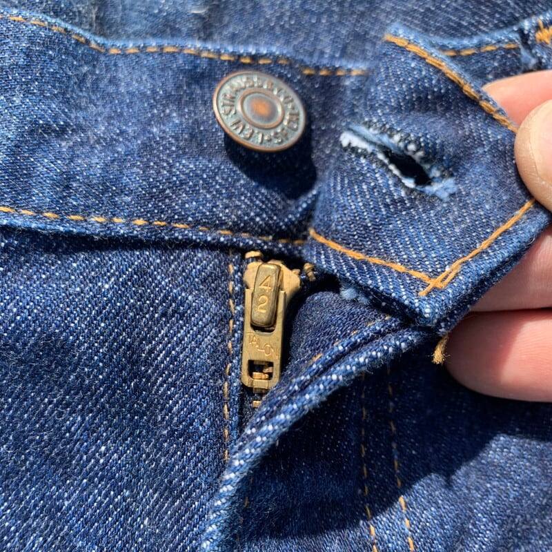 70's Levi's リーバイス 517-0217 ブーツカットデニム1 66前期 刻印2 42TALON 濃紺 W40 バックポケット裏シングル  USA製 希少 ヴィンテージ BA-817 RM1186H | agito vintage powered by BASE