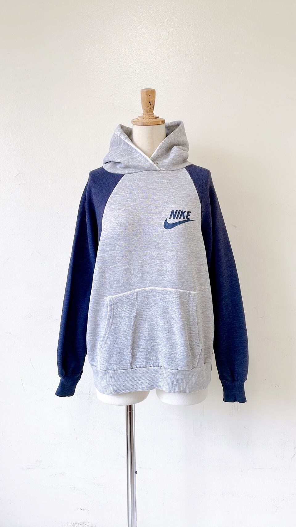 70年代～ NIKE 2トーンラグランスリーブスウェットパーカー USA製  