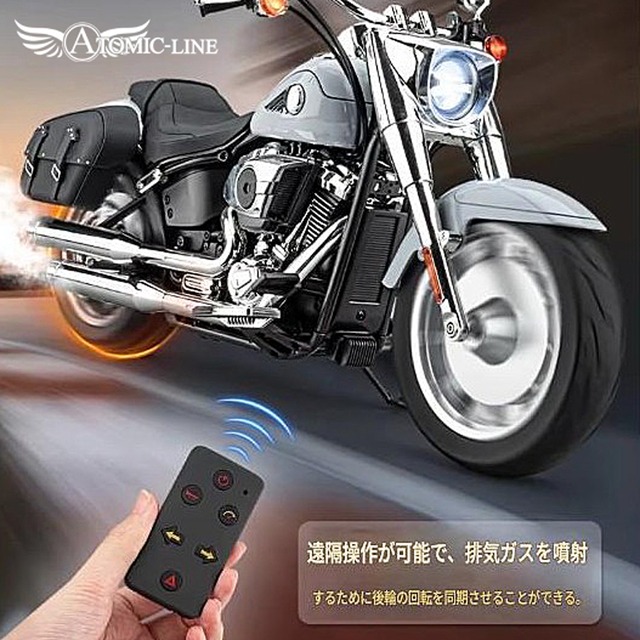 ハーレーダビッドソン ソフテイル FLFB ファットボーイ 1/6 ミニカー 全2色 USB充電式 ライト点灯 エンジンサウンド 蒸気噴射 117 合金モデル 模型 ジオラマ