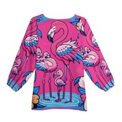 Women's Long-Sleeve Chiffon Blouse 4730