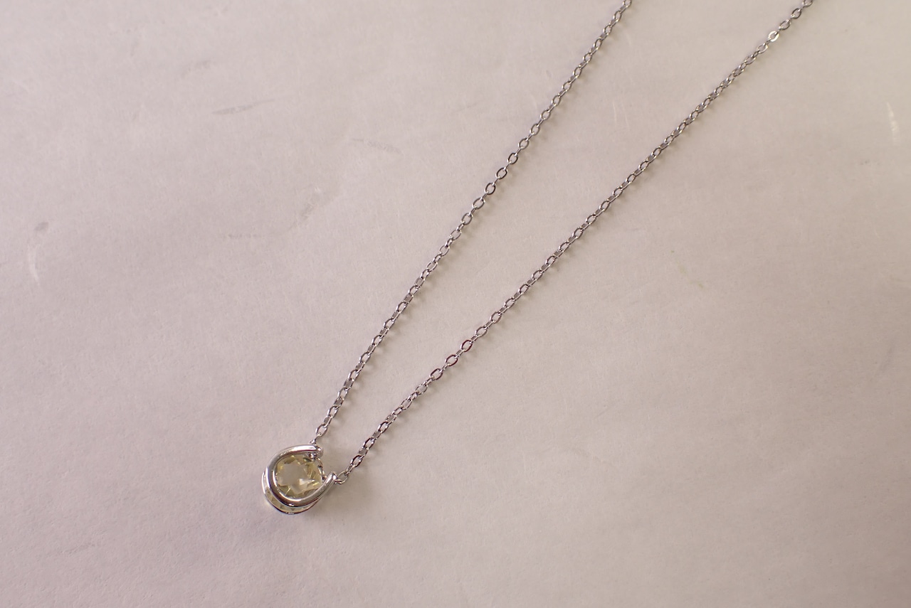 レモンクォーツネックレス　1.74ct [D12‐194]