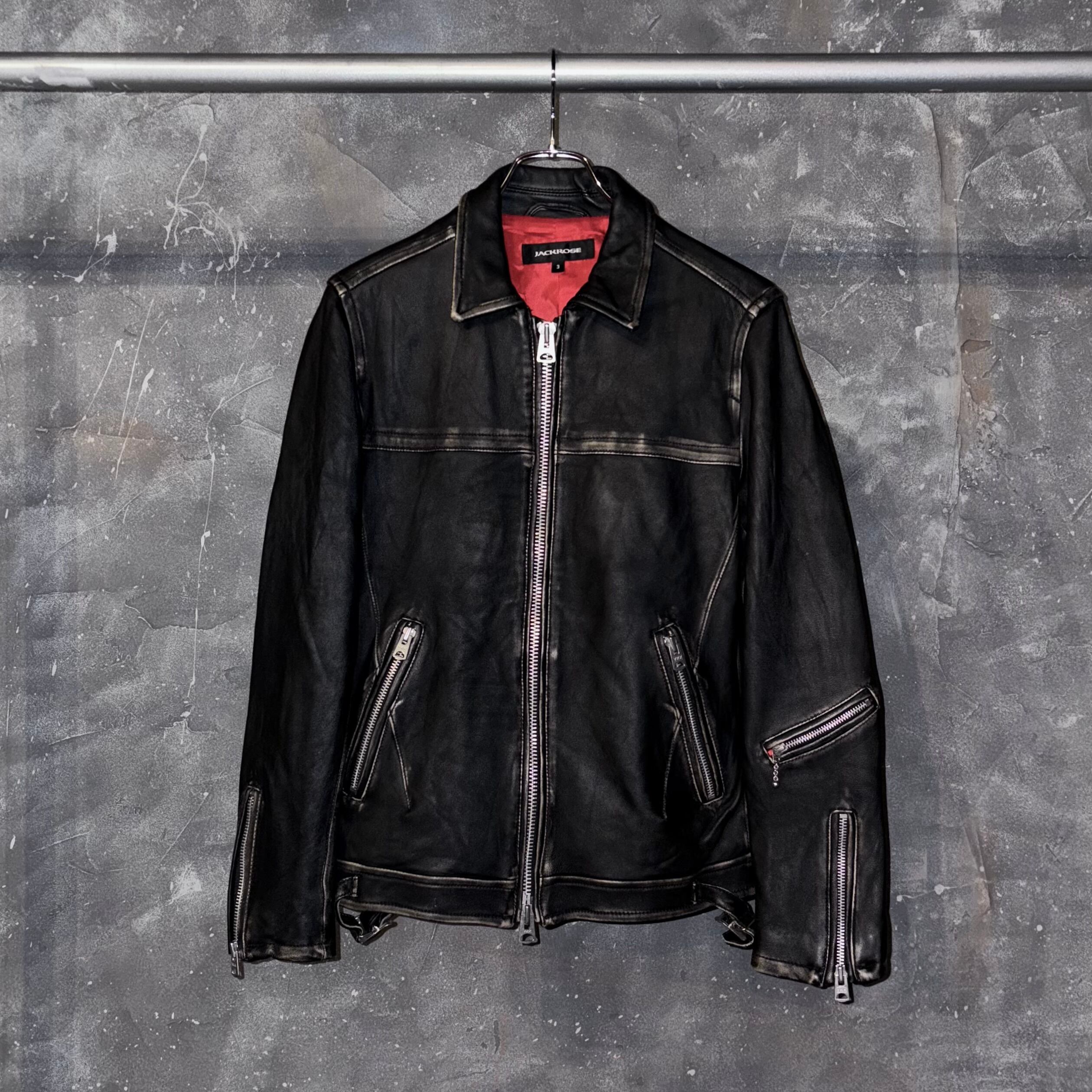 JACKROSE double zip lamb leather jacket | LeeLoo Koenji