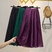 【大きいサイズL-4XL】ファッションスカート♪ブラック/グリーン/パープル3色展開◆#schomm-252867