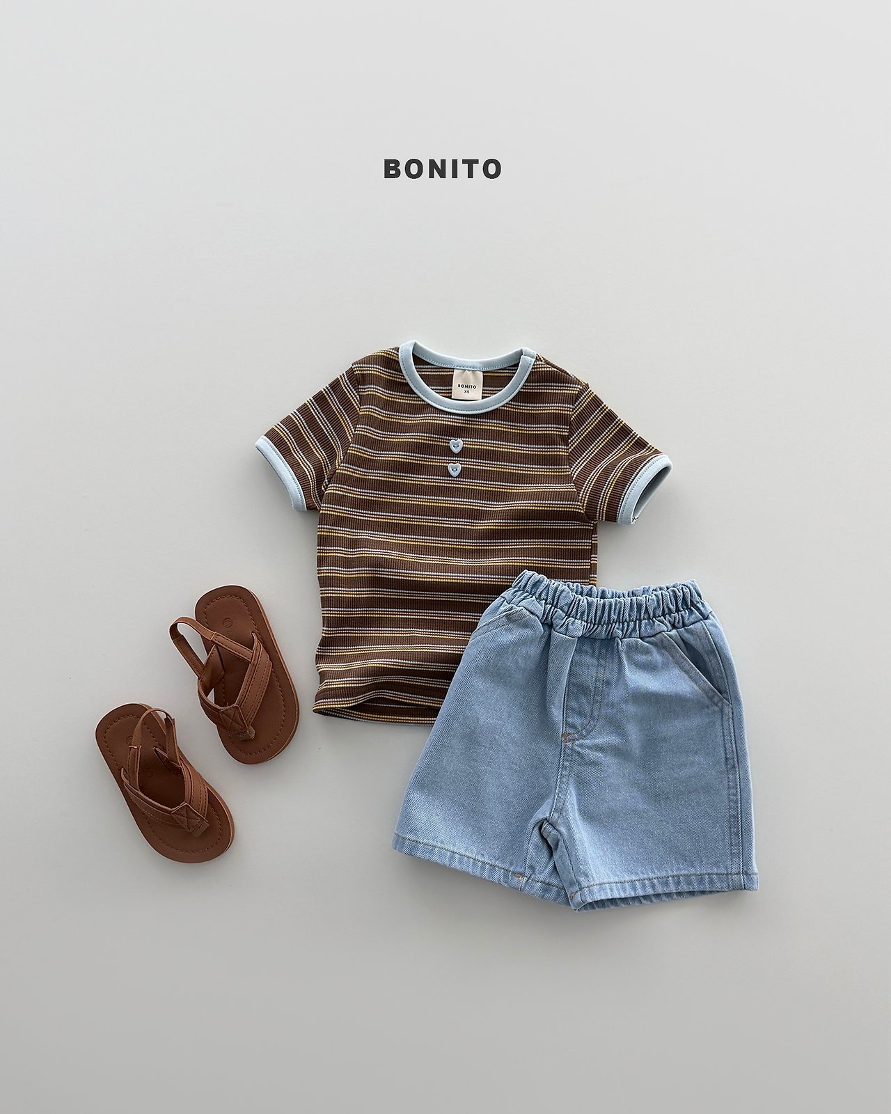 [BONITO] ST Ribbed Tee (JS/JM) / [보니토] ST골지티 (JS/JM)
