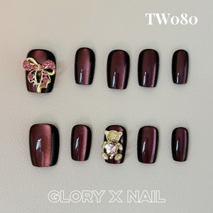 TW080　ネイルチップ　サイズXS/S/M