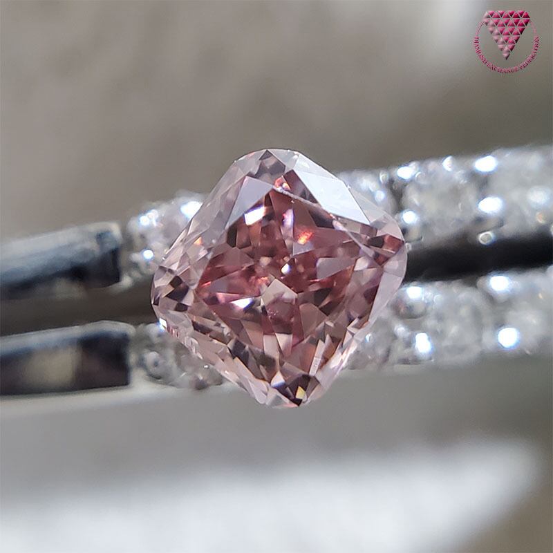 0.108 ct Fancy Deep Pink SI1 AGT 天然 ピンク ダイヤモンド ルース ...