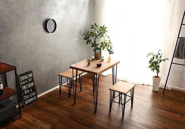 ヴィンテージダイニング3点セット【Umbure-ウンビュレ-】