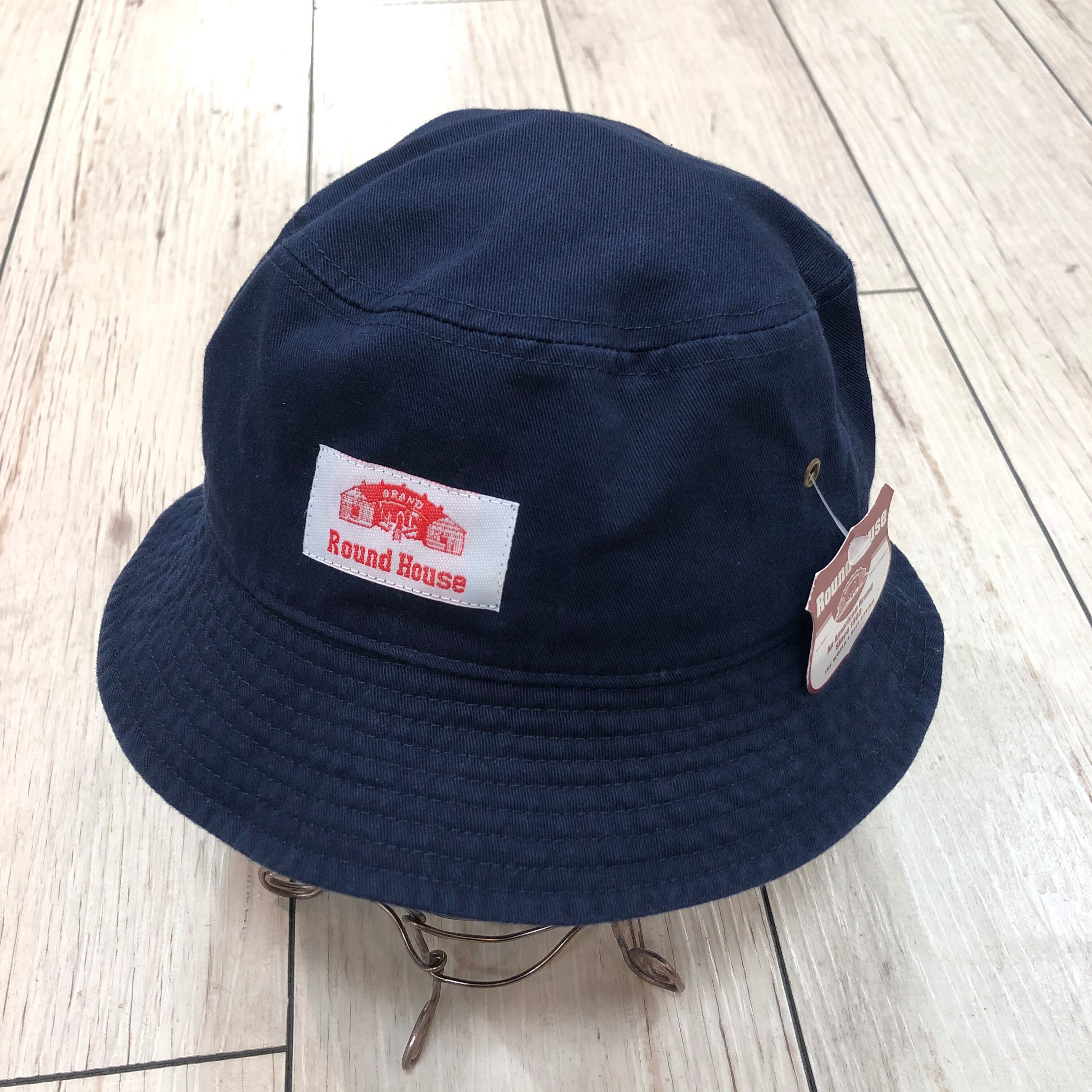 ROUND HOUSE (ラウンドハウス) ブランドタグ バケットハット ネイビー