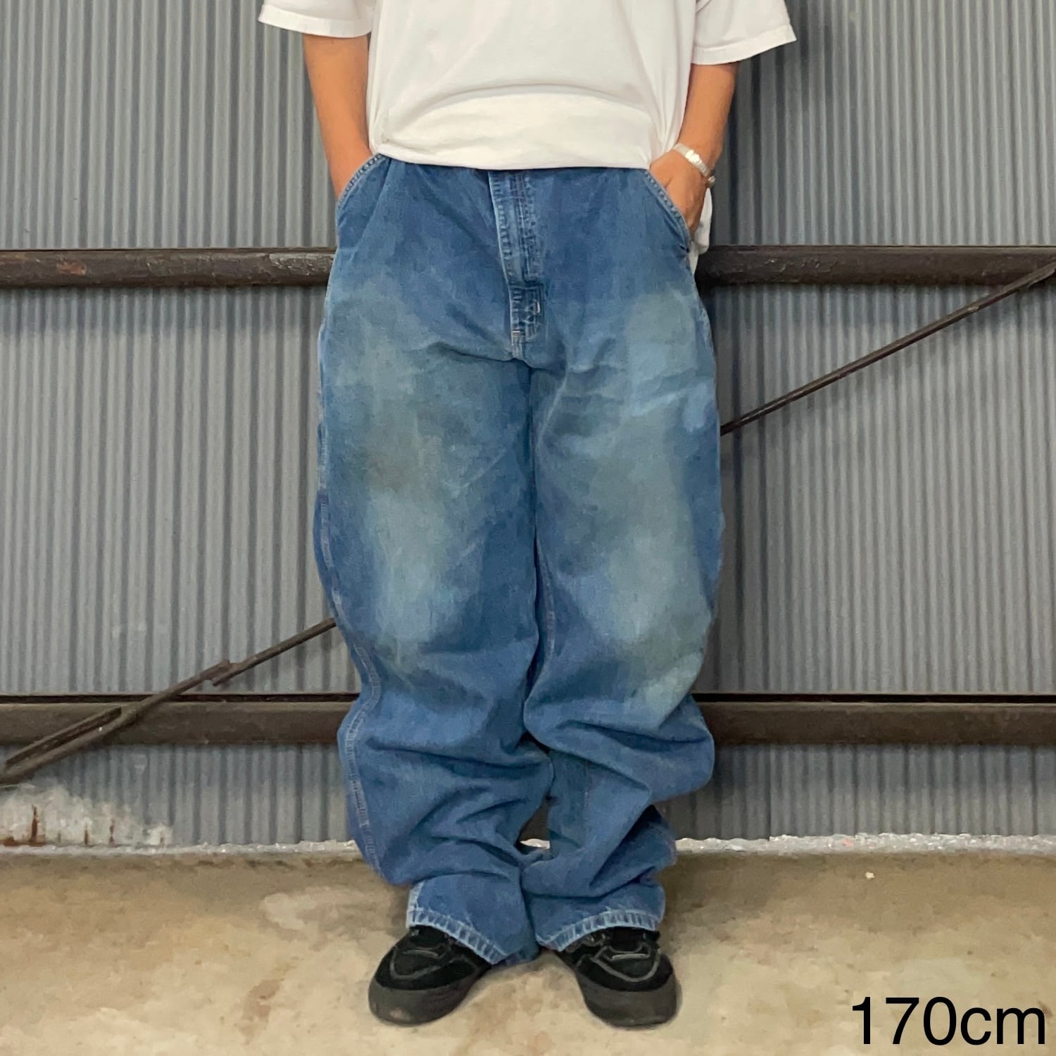 W40×L34】Carhartt ペインターデニムパンツ コットン100% ブランドタグ 
