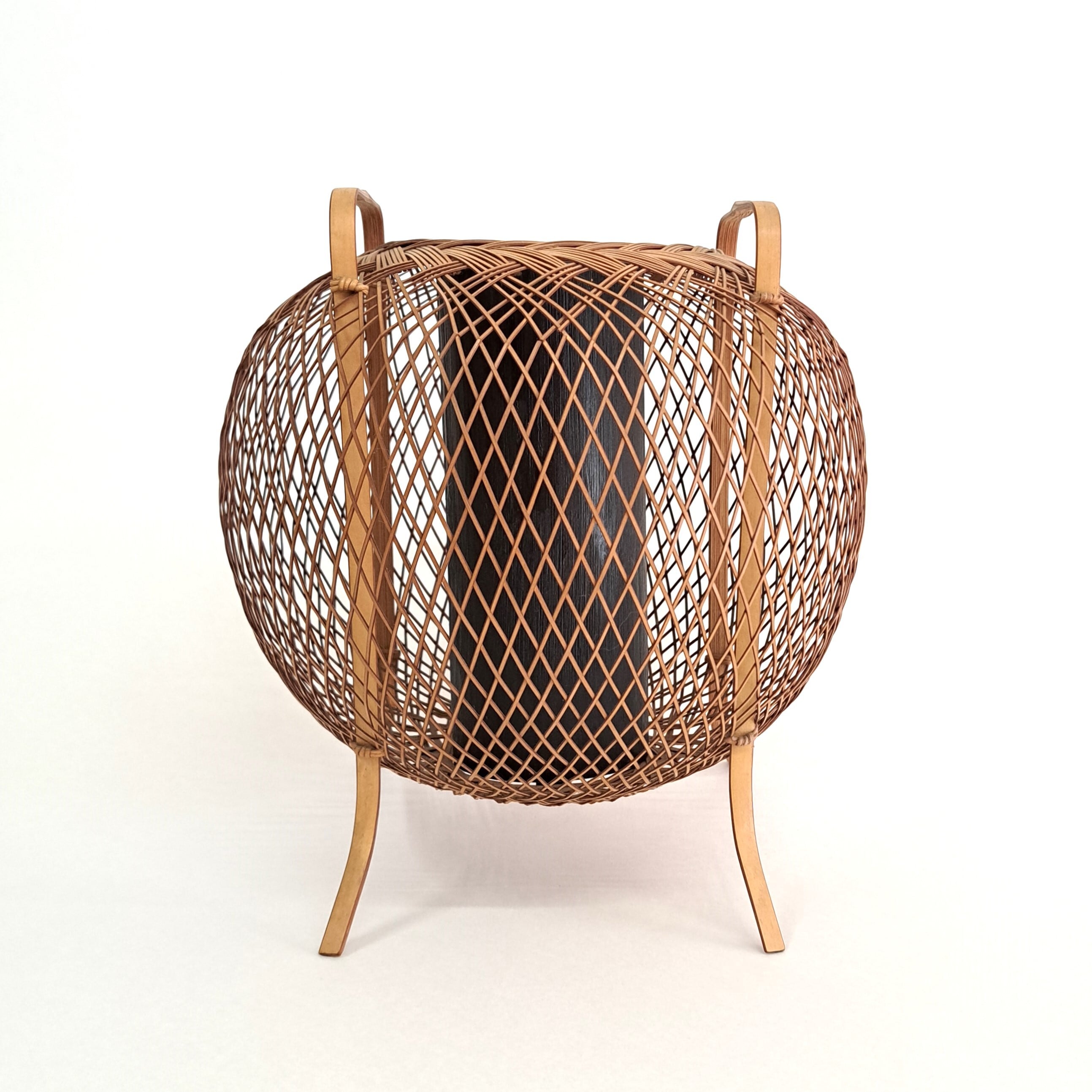 竹網 籠 花入(K-A418) 竹網 籠 花入(K-A418)