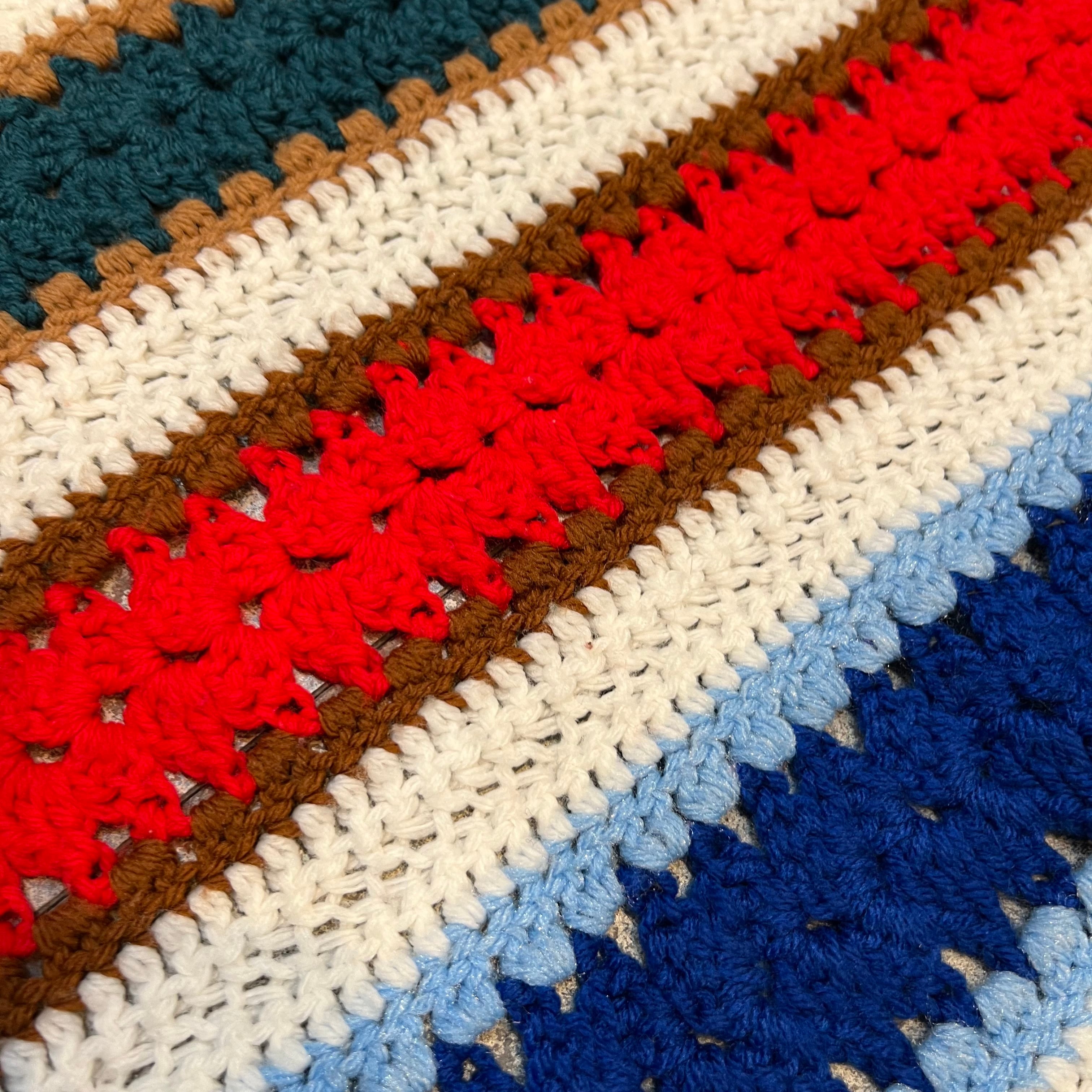 Rug ラグ vintage グラニー ニット ブランケット | impact online