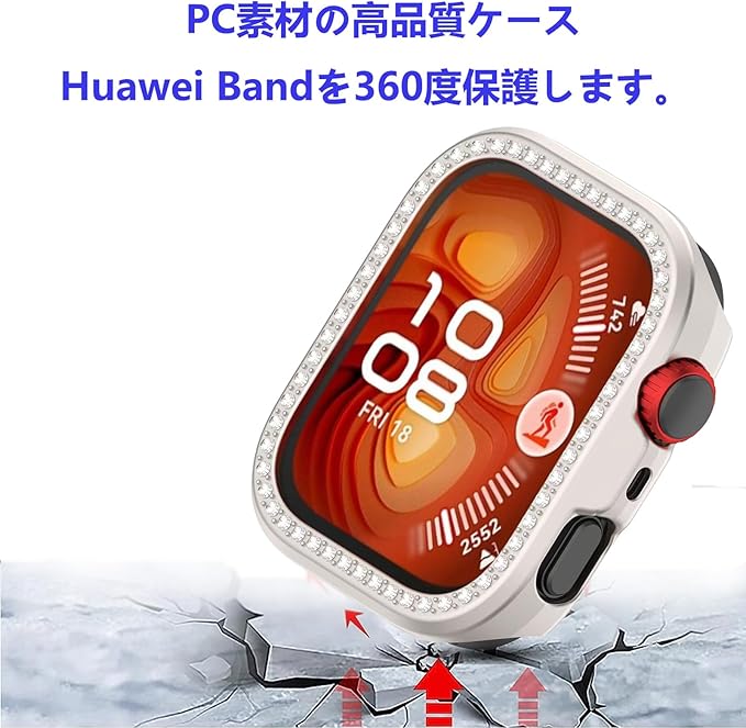 CIOODDW for Huawei Watch Fit 4 Pro ケース ダブルダイヤモンド