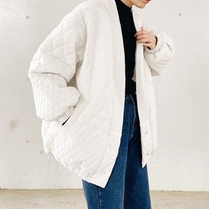 Quilting volume sleeve coat (offwhite)