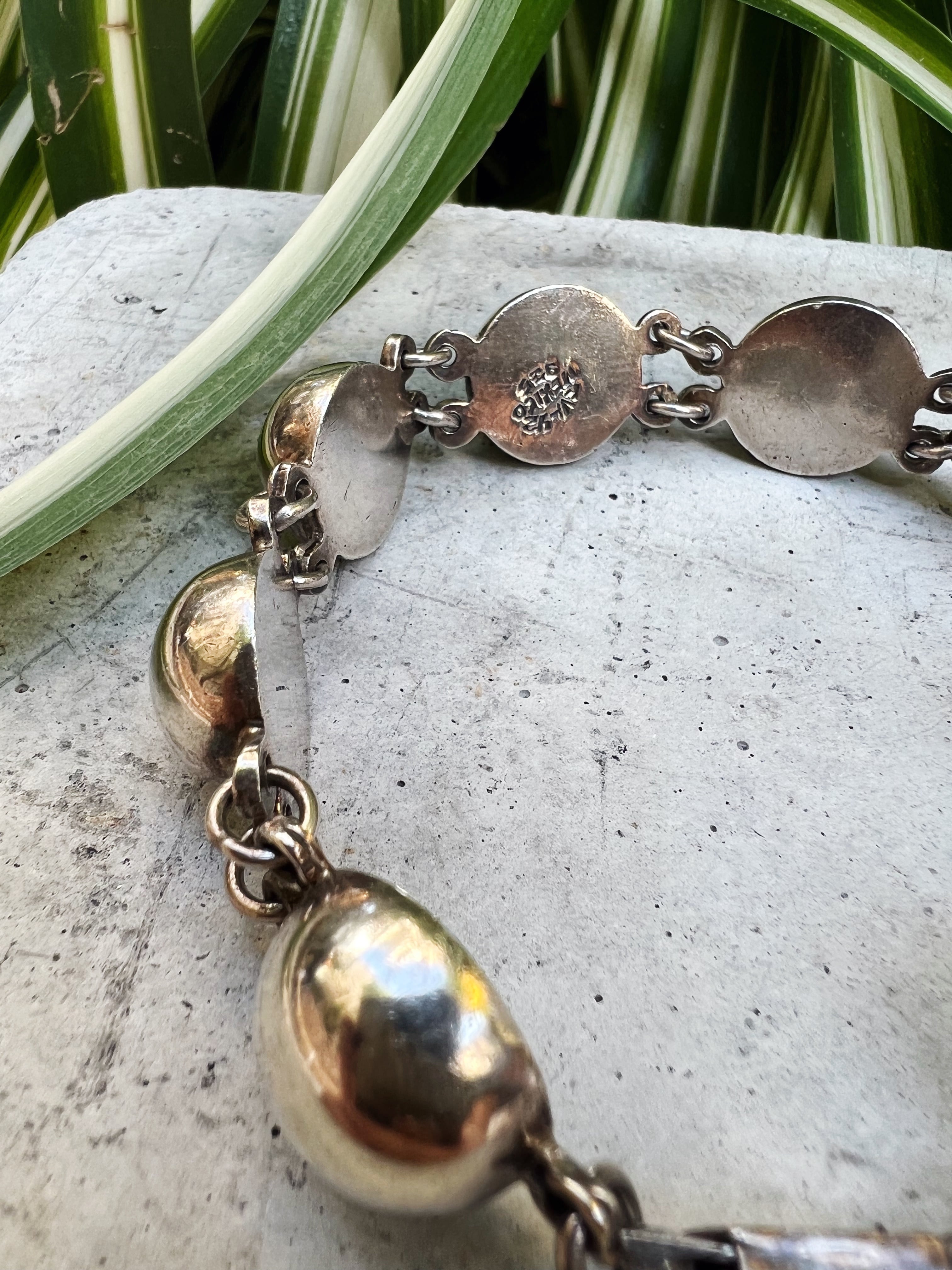 Vintage mexican 925 silver modern bracelet ( ヴィンテージ