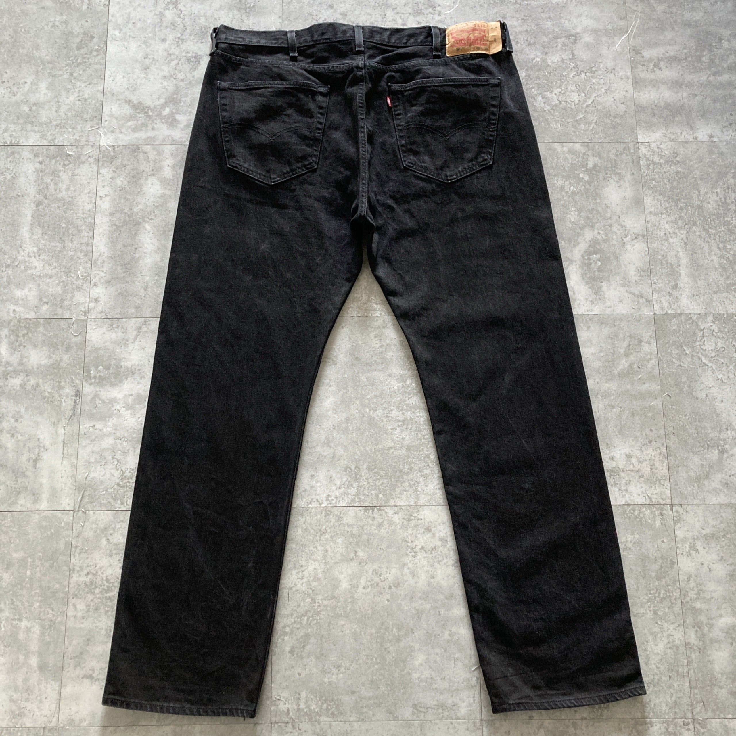 W40 L32】Levis 501 リーバイス ボタンフライ ビッグサイズ ブラック