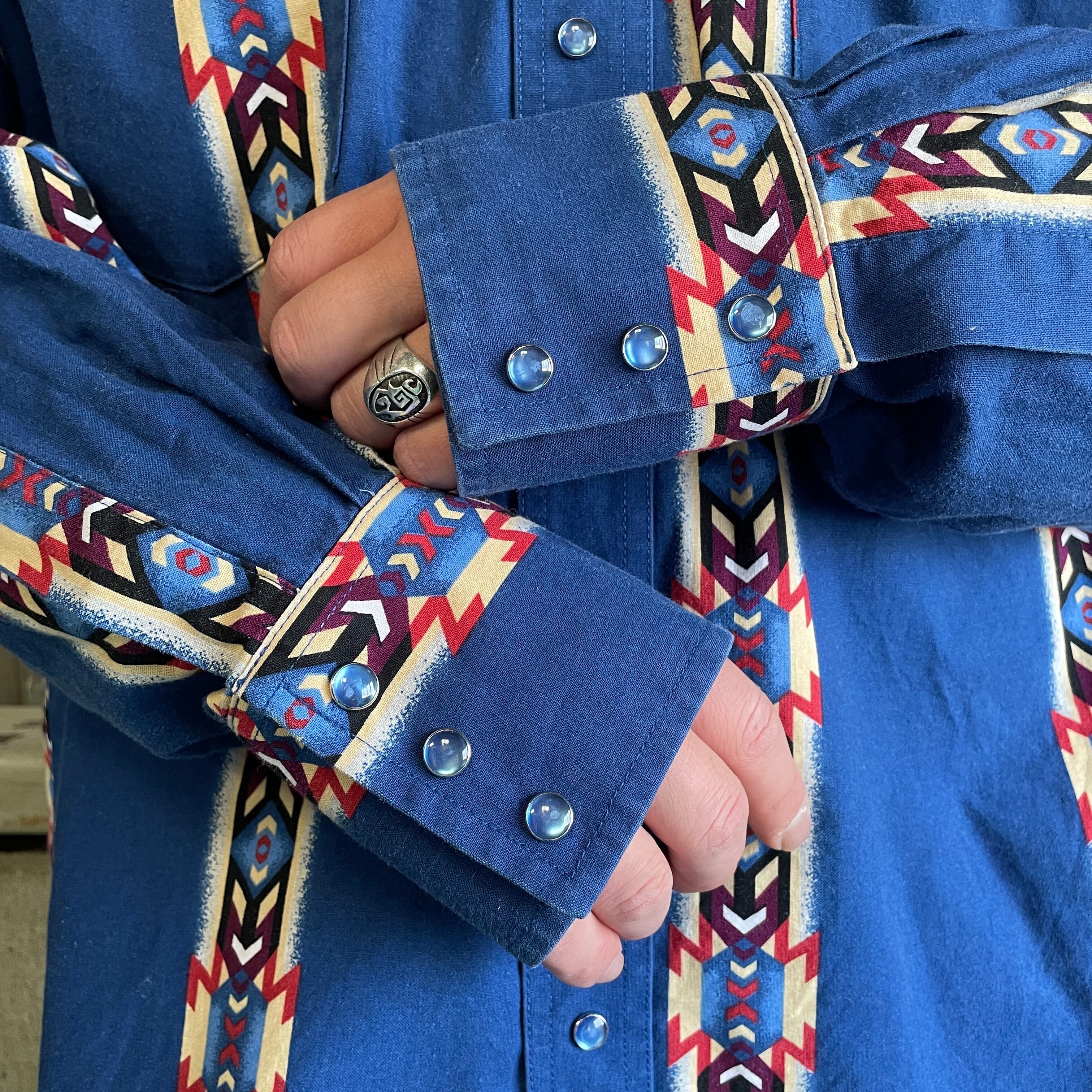 Wrangler ラングラー ネイティブ柄 長袖 ウエスタンシャツ メンズXL 
