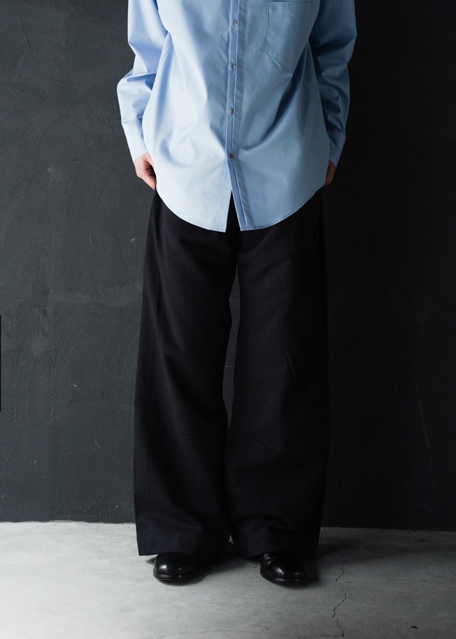 SHOOP 26SS wide draped pants / Black