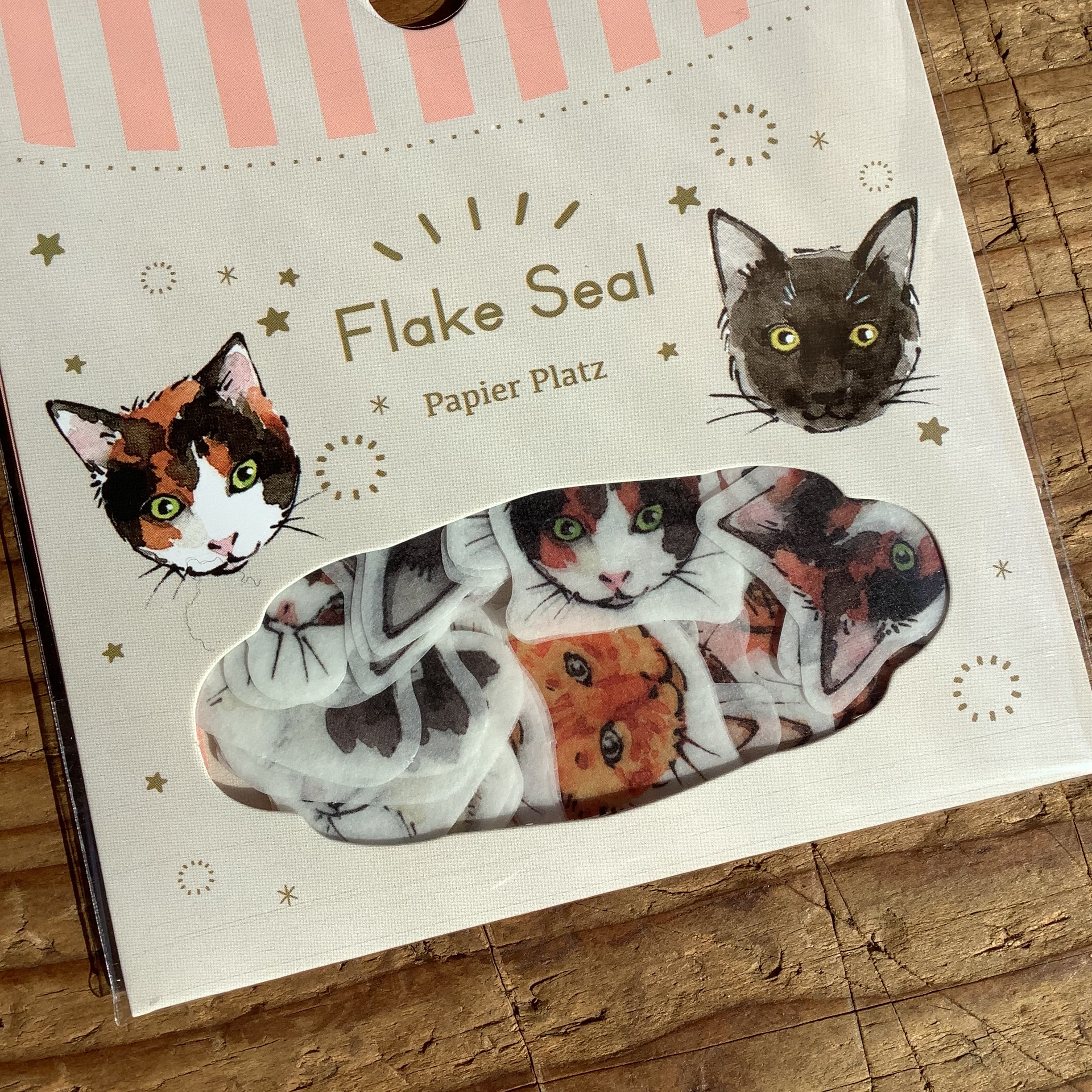 ポンチセ／フレークシール・cat POLKA