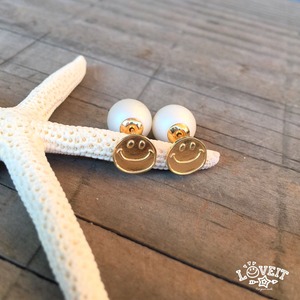 SV925×K18GP スマイルピアス (2個)【 EXCLUSIVE 】