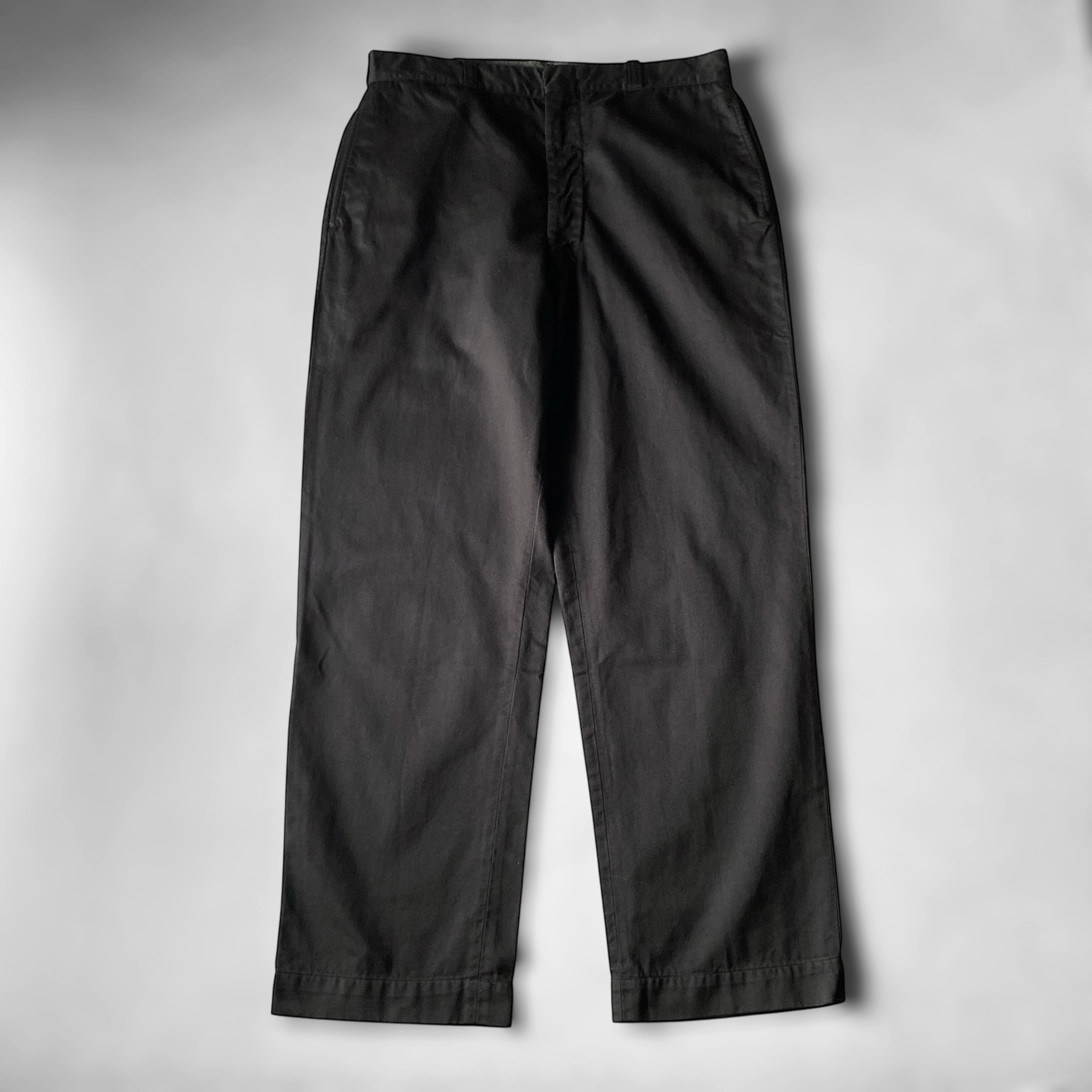 90s00s dirk schonberger ウールワイドストレートスラックス 90s00s dirk schonberger ウールワイドストレートスラックス