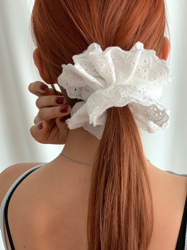 big french lace scrunchie No.Z062