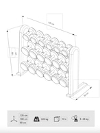 NOHrD DumbBells Set　Cherry