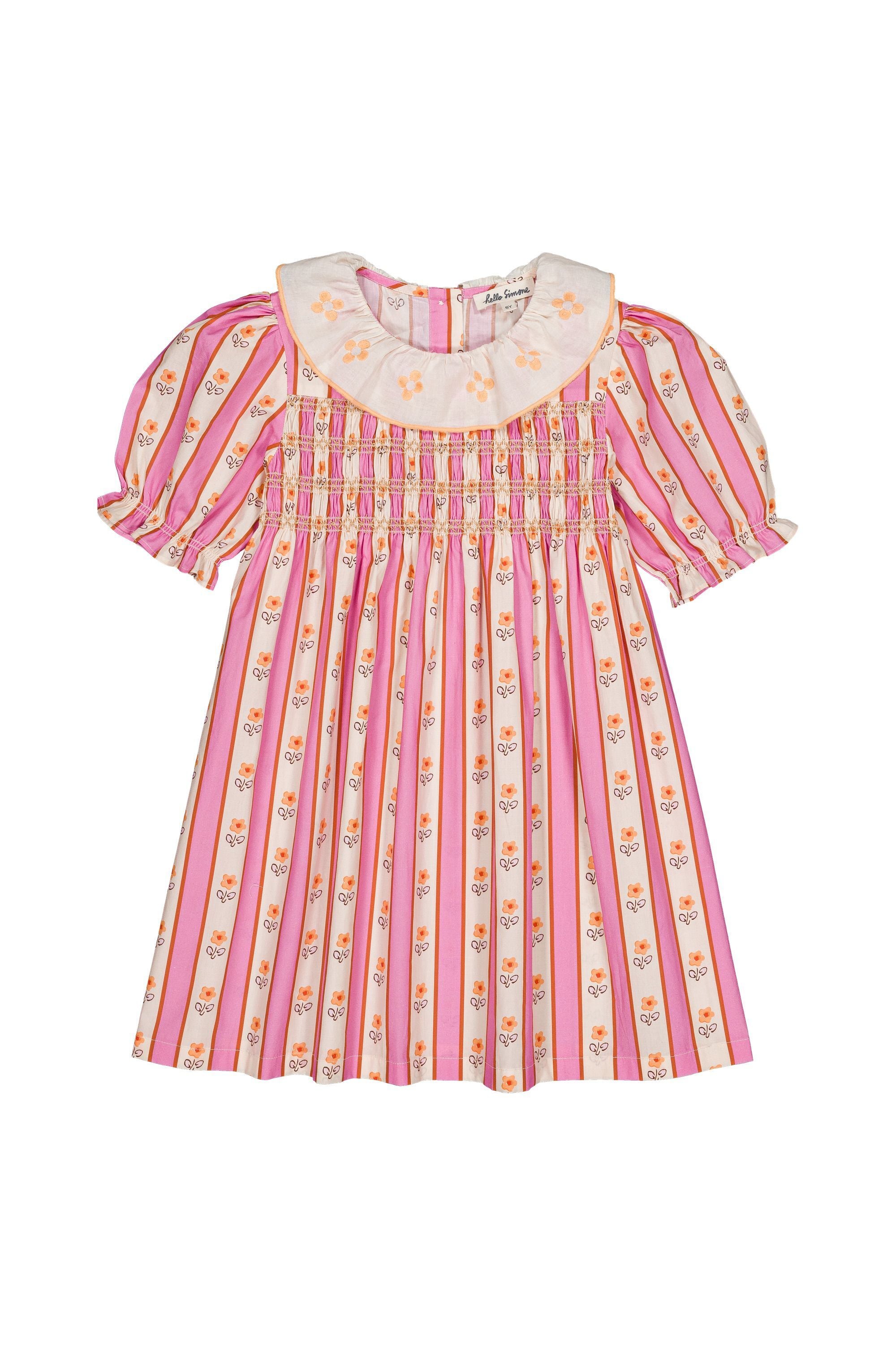 【26SS】hello Simone(ハローシモーヌ)Lalinette dress Ramatuelle(3y/4y/6y/8y/10y)ワンピース 花柄