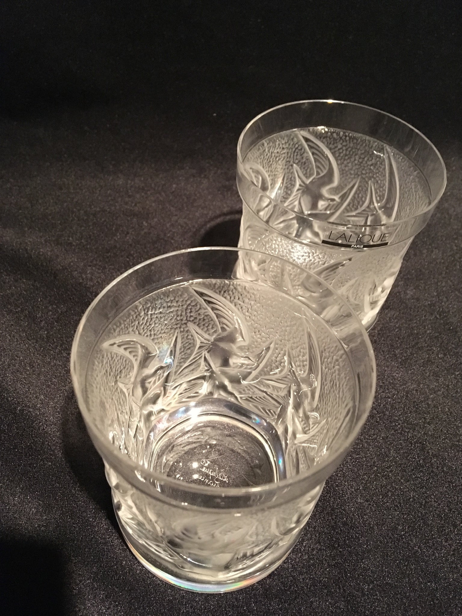 ラリック LALIQUE イロンデル オールドファッションタンブラー 訳あり-