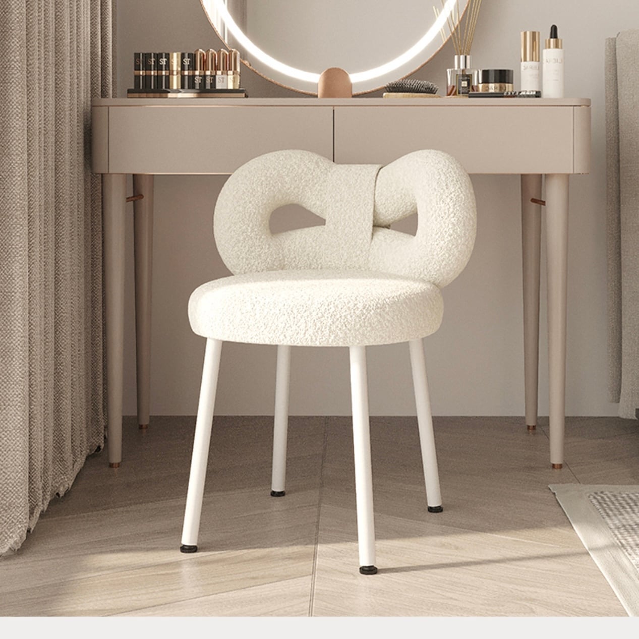 white ribbon chair / ホワイト リボン チェア ダイニング 椅子 北欧